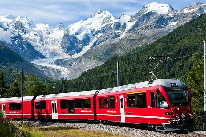 Bernina Red Train And St Moritz Tour from Milan - A 13-hour Milan to Switzerland loop built around the Bernina Red Train