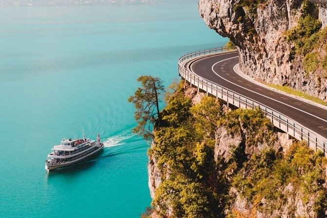 Interlaken and the Green Train of Swiss Alps Day Trip from Milan - Spiez and Lake Thun: photos of Eiger, Mönch, Jungfrau without the hassle