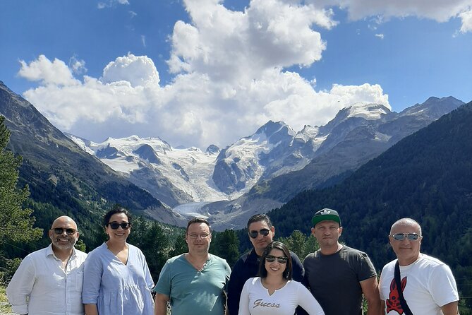 Intimate Small-Group Bernina UNESCO Scenic Train on Swiss Alps - St. Moritz time: short walks, famous views, and not much shopping time