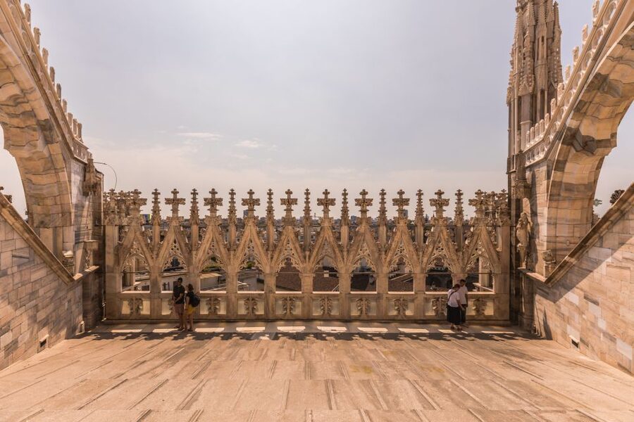 Milan Duomo and Rooftop 2-Hour Guided Tour - Getting Up: Elevator Capacity and the Near-50-Step Climb