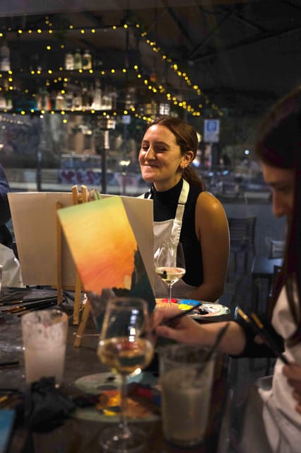 Milan: Paint 'n Sip Class - The Painting Setup: Tools are included, so you can focus
