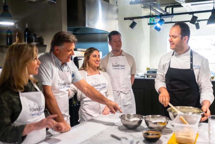 Milan: Pasta Class with Gelato or Tiramisù & Unlimited Wine - Gelato lab: choosing a flavor and learning the method