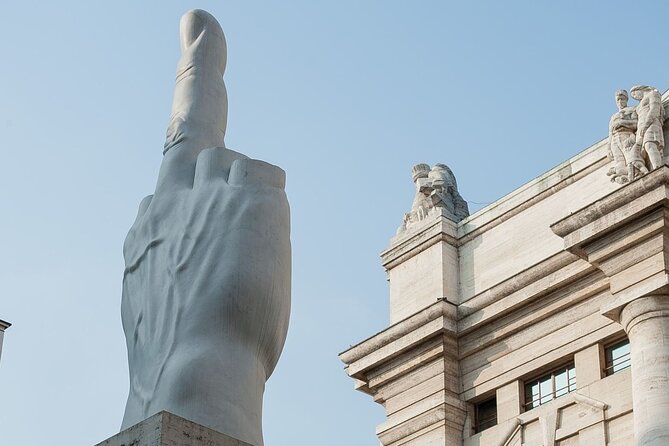 MILAN: Private Golf-Cart Tour - Colonne di San Lorenzo: ancient Roman columns in a modern hangout