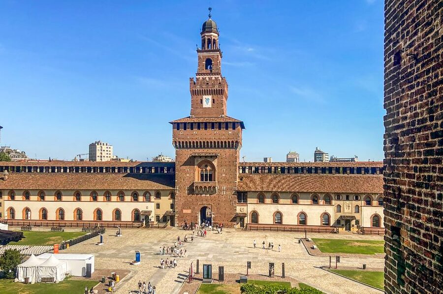 Milan: Sforza Castle Entry Ticket with Digital Audio Guide - Walking the Fortress: Sforza Castle Grounds in Self-Guided Mode