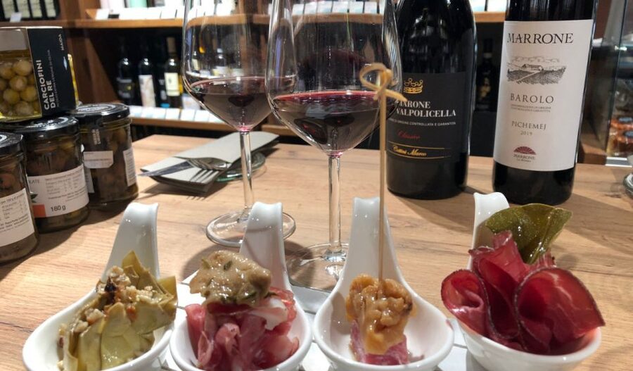 Milan Wine Tasting Aperitivo - What you actually taste: four glasses and how pairing works
