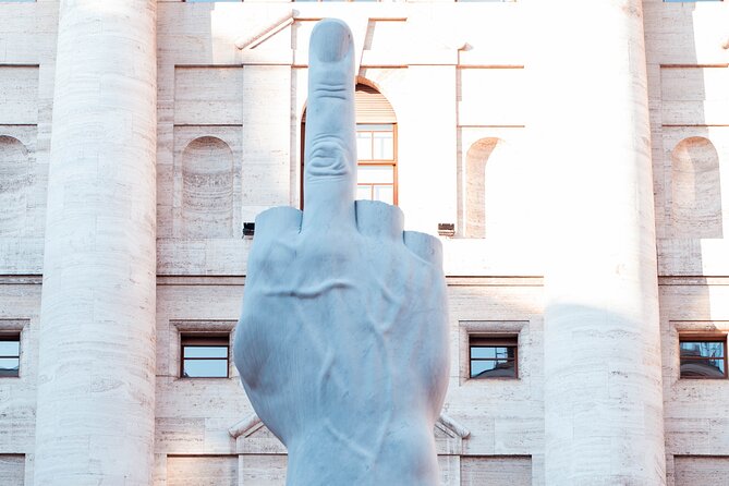 Private Milan Highlights Tour – Iconic Sights & Hidden Gems - Piazza Affari and Maurizio Cattelan’s Middle Finger: Art in the Financial District