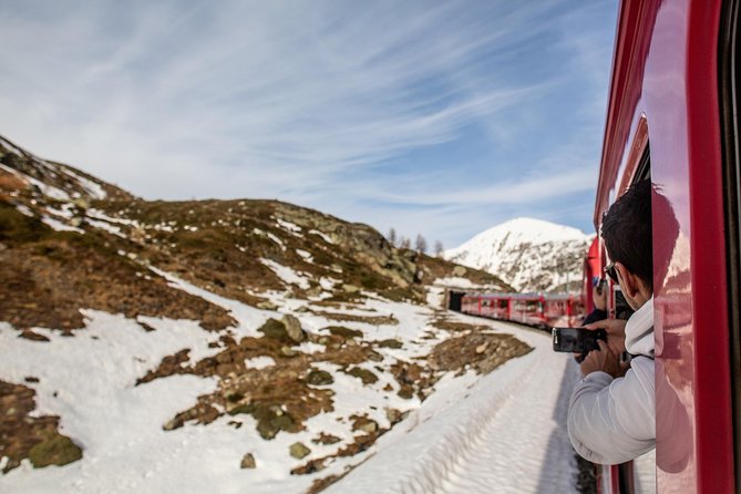 Swiss Alps Bernina Red Train and St.Moritz Tour from Milan - The Bernina Red Train: the ride you’re really paying for